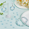 180Pcs Transparent Spray Painted Glass Beads GLAA-SC0002-46-4