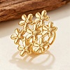 304 Stainless Steel Cuff Open Rings for Women SA-CBAF040-08G-1