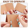 100Pcs 3D Triangle Kraft Paper Earring Display Cards DIY-WH0430-007-3