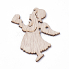 Undyed Wooden Big Pendants WOOD-S040-11-2