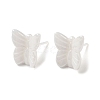 Hypoallergenic Bioceramics Zirconia Ceramic Butterfly Stud Earrings EJEW-C065-01E-3