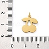 Ion Plating(IP) 304 Stainless Steel Enamel Charms STAS-Z104-02G-01-3