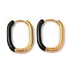 304 Stainless Steel & Enamel Hoop Earrings for Women EJEW-S237-14G-B-1