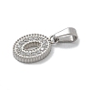 Ion Plating(IP) 304 Stainless Steel Micro Pave Cubic Zirconia Pendants STAS-Z107-06P-05-2