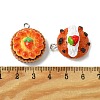 Opaque Resin Pendants RESI-P038-A02-3