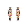 Cartoon Soldier Shape Alloy Enamel Stud Earrings FS-WGA682D-06-1