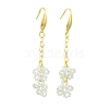 Glass Dangle Earrings EJEW-JE06007-1