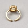 Alloy & Resin Adjustable Cuff Rings for Women RJEW-WH0002-39A-2