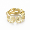 Brass Cuff Rings RJEW-Q164-015-NF-2