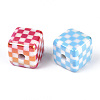 UV Plating Opaque Acrylic Beads OACR-T028-71-2