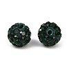 Polymer Clay Rhinestone Beads RB-H284-6MM-Half-205-5