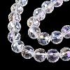 Transparent Glass Beads Strands GLAA-Q107-02A-01-3