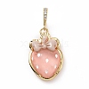 Opaque Resin Pendants KK-G406-51G-06-1