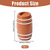 6Pcs Wooden Beer Barrel Figurines Ornaments DJEW-PH0001-82-2