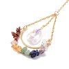 Teardrop Glass Hanging Suncatchers HJEW-I011-02G-4