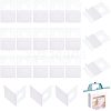 HOBBIESAY 300Pcs Transparent PVC Self Adhesive Hang Tabs CDIS-HY0001-01-1