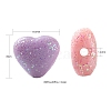 80Pcs 4 Colors Opaque Acrylic Beads MACR-FS0001-02-4