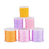 6Rolls 6 Colors Nylon Braided Cord NWIR-TA0001-46B-2