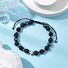 Gemstone Braided Bead Bracelets BJEW-JB11139-02-2