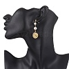 3 Pairs Glass Pearl Dangle Stud Earrings EJEW-JE06543-5