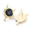 Rack Plating Eye Brass Stud Earrings EJEW-C108-08G-3