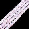 AB Color Plate Glass Beads Strands EGLA-P051-06A-C-5