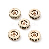 Brass Micro Pave Cubic Zirconia Beads KK-R216-10B-KCG03-1