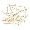 Brass Ball Head Pins KK-G331-10-0.6x25-1