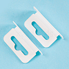 80Pcs Rectangle PP with PE Hanging Tabs KY-CP0001-35B-6
