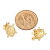 Rack Plating Brass Micro Pave Clear Cubic Zirconia Stud Earrings for Women EJEW-C125-31G-5