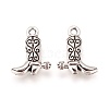 Tibetan Style Alloy Cowboy Boot Charms TIBEP-20076-AS-LF-2