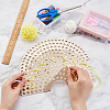 AHADERMAKER 2Pcs Sector Wooden Basket Bottoms DIY-GA0003-04-3