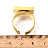 304 Stainless Steel Open Cuff Rings for Women RJEW-R012-01G-3