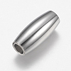 Tarnish Resistant 304 Stainless Steel Magnetic Clasps with Glue-in Ends STAS-F149-05P-2