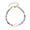 Natural & Synthetic Mixed Gemstone Beads Link Bracelets for Women Men BJEW-JB11467-01-2