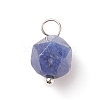 Faceted Natural Sodalite Pendants PALLOY-JF01694-02-1