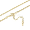 Brass Rhinestone Chain Necklace Making NJEW-U008-01G-2