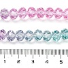 Transparent Painted Glass Beads Strands DGLA-A034-T8mm-A10-3