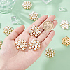 AHADERMAKER 25Pcs Alloy Rhinestone Cabochons ALRI-GA0001-08A-3