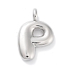Rack Plating Brass Balloon Letter Pendants LS-KK-C050-01P-P-1