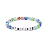 Word Smile Bracelet BJEW-JB08584-04-1