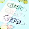 15Pcs 5 Style 3 Colors Natural Mixed Stone Beads Bracelets Sets BJEW-FS00018-6