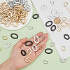 WADORN 240Pcs 8 Style Opaque Spray Painted Acrylic Linking Rings OACR-WR0001-03-3