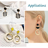 Elecrelive 20Pcs 10 Style Alloy Enamel Stud Earring Findings FIND-EL0001-03-16