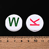 Opaque Acrylic Enamel Beads SACR-T035-17M-01-4
