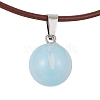 Opalite Round Pendant Necklaces NJEW-JN04478-05-1