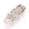 Natural Rose Quartz Pendants G-S246-03I-1