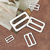 Unicraftale 15Pcs 5 Style 304 Stainless Steel Slider Buckles STAS-UN0051-33-5