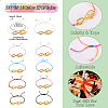 10Pcs 10 Color Alloy Infinity with Hope Link Bracelets Set for Men Women BJEW-TAC0008-01-3