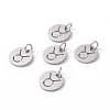 Non-Tarnish 304 Stainless Steel Charms STAS-Q201-T445-2S-3